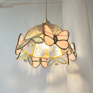 Butterfly Pendant <b>Light</b> E27 Led Single Head Round <b>Chandelier</b> For Bedroom Living Room Decor - Product Image 2