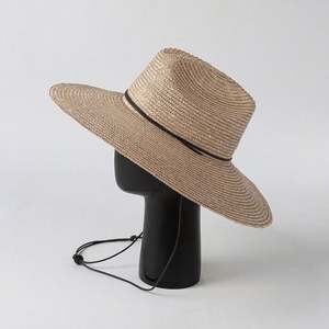 New Arrival Fashion Trendy Casual Straw Fedora <b>Hat</b> Outdoor Sunshade Jazz <b>Hat</b> with <b>Floppy</b> Strap Spring Summer Wide Brim <b>Sun</b> <b>Hat</b> - Product Image 3
