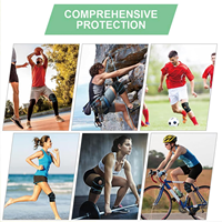 Genouillère de sport réglable avec côtés doubles ressorts rotule ouverte genouillère antidérapante