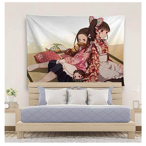 Póster de tapiz japonés personalizado, <span class=keywords><strong>tela</strong></span> de entrega rápida, foto impresa para colgar para decoración de dormitorio para Ramadán y boda - Product Image 2