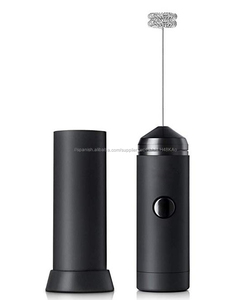 2 lleva electrónicos Color negro vaporizador de <span class=keywords><strong>leche</strong></span> para café y café <span class=keywords><strong>con</strong></span> <span class=keywords><strong>leche</strong></span> y capuchino batería <span class=keywords><strong>leche</strong></span> espuma <span class=keywords><strong>con</strong></span> soporte - Product Image 2