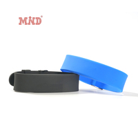 Bracelet en silicone RFID avec logo personnalisé par code QR, 13,56 MHz, réglable, multicolore, avec puce RFID NFC