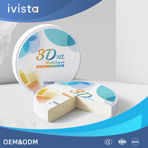 Bloc de zircone dentaire IVISTA 3D-ML de haute qualité, transmission 43%-46%, résistance à la flexion 900-1200MPa, pour soins dentaires - Product Image 3
