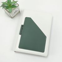 Agenda d'affaires personnalisé 2026 en cuir PU de qualité supérieure, design classique, avec pochette, carnet de notes et planificateur à couverture rigide