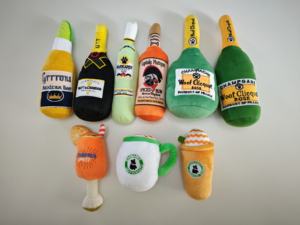 2025 новая собака скрипучая игрушка апельсиновый сок коктейльный стеклянный дизайн Милая Экологически чистая игрушка для собак высокого качества для зоомагазинов - Product Image 6