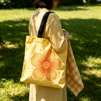 Sac de rangement compact en toile graphique sur mesure avec fermeture éclair et poignée, résistant à l'usure et anti-poussière, idéal pour les collections de cosmétiques et les voyages