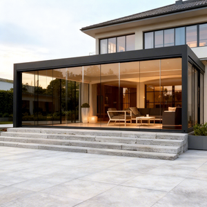 Pergola in Alluminio Premium 6x4m, Padiglione su Misura, Forma Architettonica <span class=keywords><strong>di</strong></span> Lusso per <span class=keywords><strong>Giardini</strong></span> Residenziali, Spazi <span class=keywords><strong>Esterni</strong></span> <span class=keywords><strong>di</strong></span> Alta Gamma con LED - Product Image 1