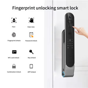 <span class=keywords><strong>2026</strong></span>年 ホットセール 自動化Tuya WiFi 3D顔認証・掌紋認証 スマートロック スチール製 指紋認証 デジタルドアロック - Product Image 4