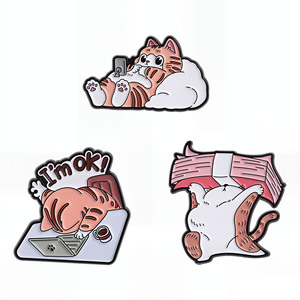 Cartoon Animal Metal <b>Pin</b> Enamel Collectible Art <b>Badge</b> Emblem for Art & Collectible Occasion - Product Image 5