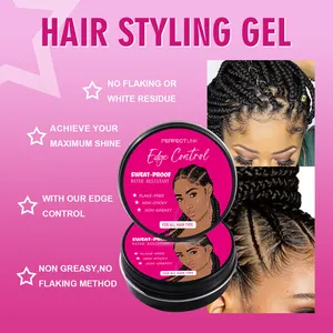 Groothandel Edge Control Op Maat Gemaakte Sterke Hold Pommade Styling Vlechtgel Private Label Vendor Edge Control Gel Extra Grip