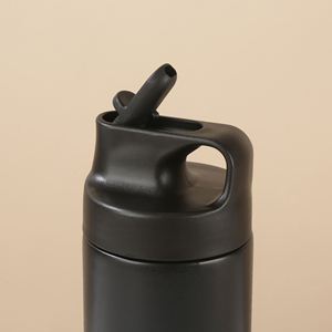 Japanese Style 304 Stainless Steel Vacuum Insulated Water Bottle 550ml Straw <b>Sip</b> Design Minimalist Portable for Women - Product Image 2