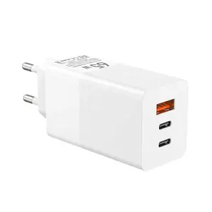 3 Port Usb Wall Adapter Type C Power Usb C Telefoon Opladers Eu Plug 65W Usb C Pd Snelle gan Wall Charger