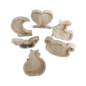 Hucha de madera con forma de mariposa, hecha a mano, caja de almacenamiento de monedas para uso doméstico, caja de dinero portátil - Product Image 2