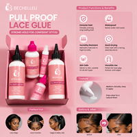 Colle Invisible pour Perruque Lace Frontale, Bouteille Grande 180ML, Haute Qualité, Imperméable, Fixation Forte, Marque Privée