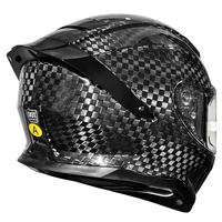 Casque de moto intégral en fibre de carbone léger homologué DOT pour la course sur route, pour hommes et femmes