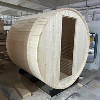 Vente flash : Sauna finlandais en cèdre moderne pour 4 personnes, chauffage électrique, panneau de commande informatisé, vapeur humide, villa