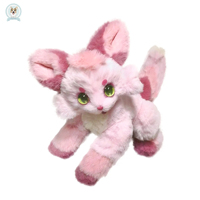 Vente en gros de jouets en peluche renard rose mignon pour filles, peluches douces de haute qualité, animaux en peluche personnalisés