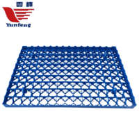 Yunfeng YFPFJ-1502 nouveau type haute matière 150 cellules en plastique bleu poulet setter incubateur accessoires plateau à oeufs à vendre