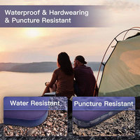 Matelas pneumatique de camping individuel en PVC, lit gonflable pliable pour adulte, confort de voyage sans pompe