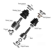 Arbre d'entraînement d'essieu CCL pour Renault Fluence Koleos Nissan Qashqai X-Trail T31 4Wd2.5 39101-Jg34C 39101-Jg04C 39101-Jg32C