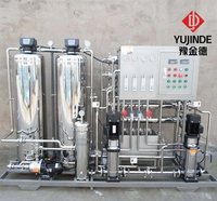 Équipement de traitement d'eau RO industriel d'origine, système d'osmose inverse entièrement automatique, 1000L/h, pompe à moteur 380V/220V