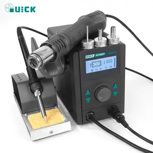 Original QUICK 8586D+ Lead Free Hot Air Gun Soldering Station For Repair Mobile Phone SMD Rework Soldering Station High Quality