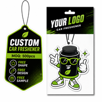 Diffuseur de parfum pour voiture en papier suspendu, design personnalisé, parfum thé blanc, promotion