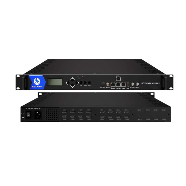 HOT 8/16/24 HD Channels MPEG-4 AVC/H.264 IP RF Modulator DVB-C DVB-T ISDB ATSC All in One HD IP Encoder Modulator COL5181HM