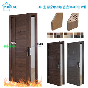 Normes australiennes Portes intérieures ignifuges certifiées AS 1905.1 <span class=keywords><strong>Porte</strong></span> de chambre <span class=keywords><strong>d</strong></span>'hôtel en bois de chêne 30 60 90 minutes <span class=keywords><strong>Porte</strong></span> coupe-feu pour appartement - Product Image 6