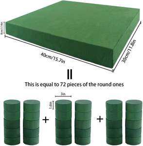 Fleurs en mousse florale <span class=keywords><strong>verte</strong></span> à la mousse d'roses mousse absorbante lainage et fermeture fleurs floraison et fermeture fleurs - Product Image 2