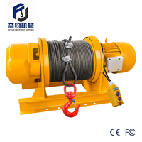 Treuil électrique marin léger et robuste en acier de 1/2/3/5 tonnes, grue de levage à câble métallique haute vitesse pour bateau