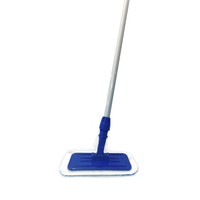 Ecoclean 9 "360 pivotant utilitaire en plastique pour nettoyer la poussière des sols, tampon de lavage magique, tête de recharge pour vadrouille plate