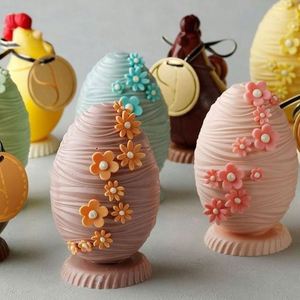 Non-stick 3D Breakable Easter Egg Shaped <b>Silicone</b> Cake Mold Chocolate Mold DIY <b>Baking</b> Moulds - Product Image 5