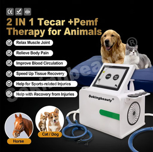 Appareil professionnel vétérinaire portable 2-en-1 Tecar PEMF pour la rééducation équine <span class=keywords><strong>et</strong></span> <span class=keywords><strong>canine</strong></span>, soulagement des douleurs articulaires <span class=keywords><strong>et</strong></span> thérapie profonde pour animaux - Product Image 2