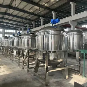 1000 Liter Vacuümdruk Alcohol Geroerde Reactor Batching Roestvrijstalen Mengtank