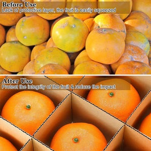 Kits de diviseurs de boîtes de déménagement 13x13x3 pouces Boîtes en papier d'expédition en carton avec verre de séparation des fruits pour l'<span class=keywords><strong>emballage</strong></span> et le stockage - Product Image 4