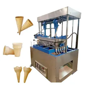 Conos de máquina de pizza duraderos/máquina de cono de helado/máquina automática de cono de helado