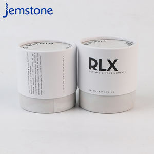 Tubo de embalaje de papel impreso en color personalizado biodegradable reciclado 100% de diseño libre con tapa - Product Image 2