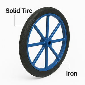 Offre Spéciale 26 pouces roue solide anti-crevaison roue de pneu plat roue de chariot robuste pour la vente en gros - Product Image 4