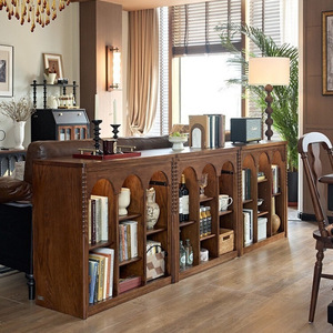 French Antique Style Solid Wood <b>Sideboard</b> 80x40x113cm Storage Cabinet For Living Room And Dining Room Use - Product Image 1