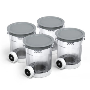 Ninja Swirl Ice Cream Storage Jars 12.3Cm Plastic With Lid For Food Party Use - Product Image 1