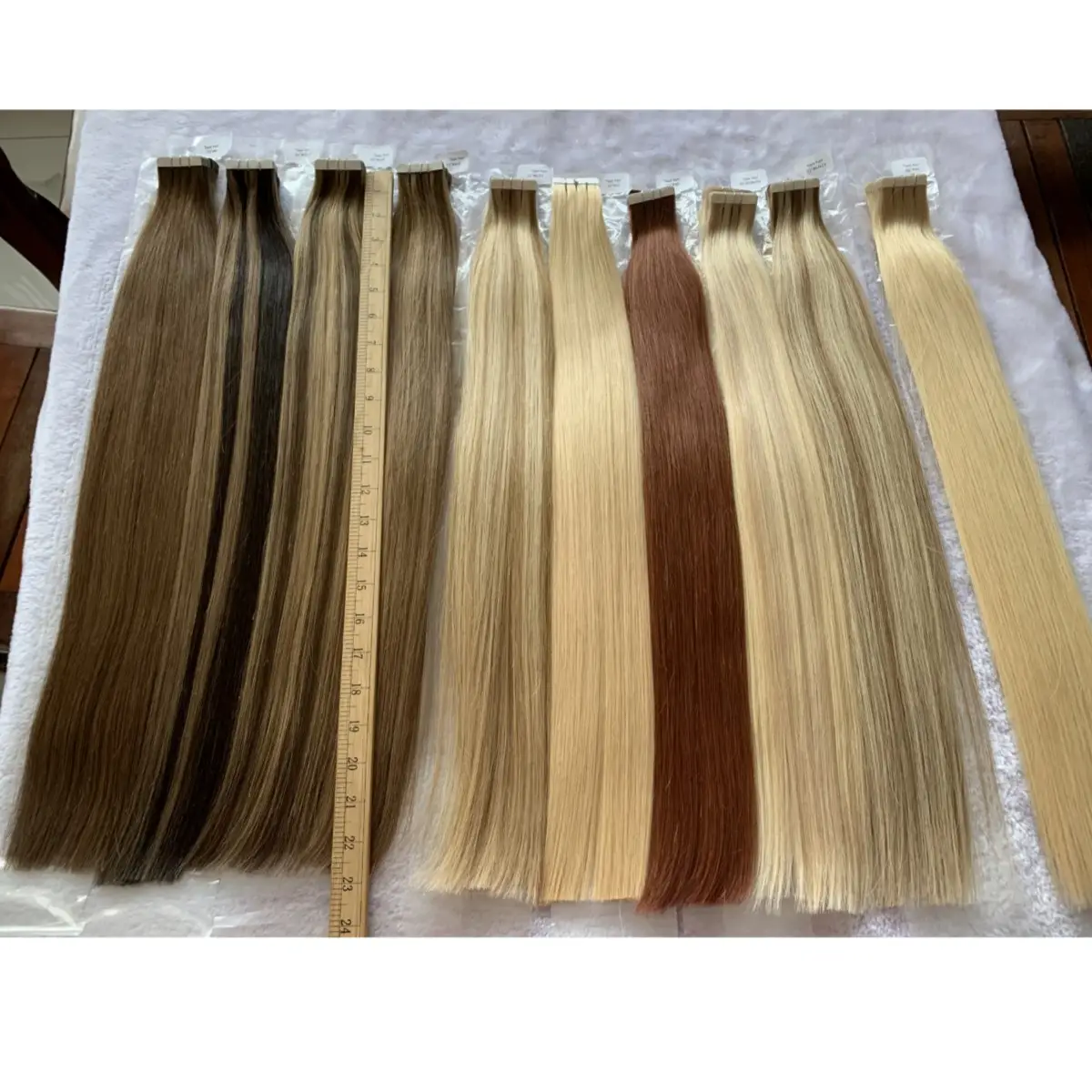 100% Human Hair Chinese Virgin Cuticle Tape In Hair Extensions