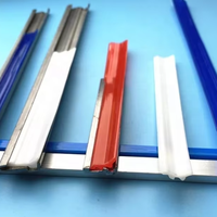 Voie de guidage conforme à la CE avec essuie-glace télescopique rouge blanc PU lèvres métal pour CNC/NC machines industrie état nouveau