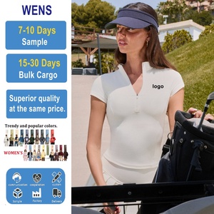 Camisetas de Golf para Mujer, Transpirables, de Secado Rápido, con Cierre, para Deportes, Fitness y Yoga - Product Image 1