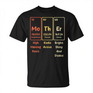 T-shirt de chimie avec tableau périodique de la mère nature, unisexe, taille adulte S M L XL XXL - Product Image 2