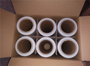 Per uso <span class=keywords><strong>alimentare</strong></span> LLDPE Jumbo Roll pellicola elasticizzata 50cm impugnatura morbida a prova di umidità processo di colata per uso macchina Pallet - Product Image 4