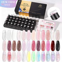 BORN PRETTY PRO 36 pièces/boîte – Kit de vernis gel UV en caoutchouc Jelly Gel, conformes aux normes européennes, pour la manucure – Fabrication OEM