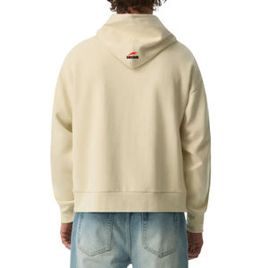 Felpa con Cappuccio Casual Personalizzata 100% Cotone Sportiva Corta con Zip Design Semplice da Uomo per Autunno Inverno - Product Image 2