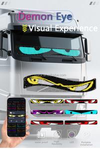 Màn hình <span class=keywords><strong>LED</strong></span> ma trận động lập trình tùy chỉnh, đèn mắt quỷ <span class=keywords><strong>LED</strong></span> cho ô tô - Product Image 4