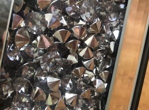 Phòng Khách Gương Đồ Nội Thất Glass Top <span class=keywords><strong>Hollow</strong></span> Kim Cương Nghiền Nát Trung Tâm Bàn Cà Phê - Product Image 2